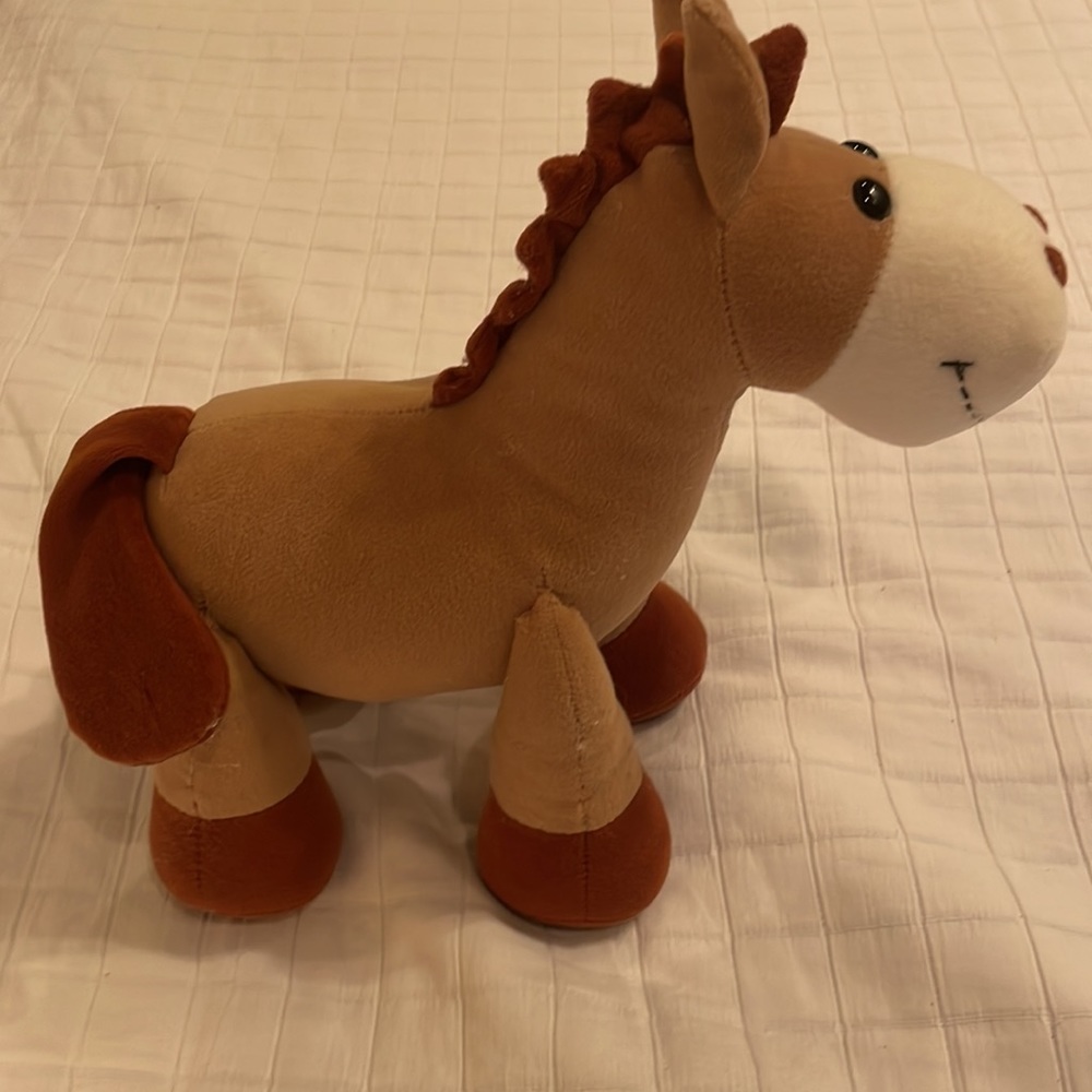 Vintage Winnie the Pooh Eeyore donkey plush stuffed animal brown handcrafted